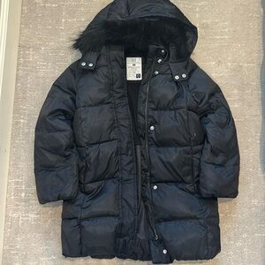 Gap Coldcontrol Ultra Max Puffer Parka Girls- Black Medium